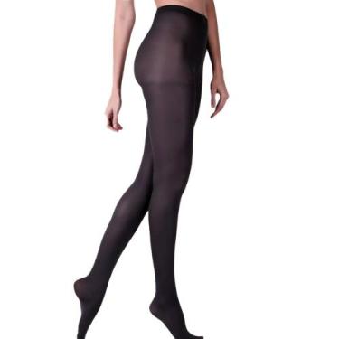 Imagem de Meia Calça Lupo Loba Fio 40 Opaca Poliéster Feminina, Preto, P
