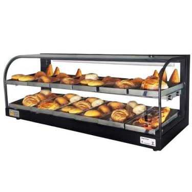 Imagem de GD12 - Estufa Gama para salgados 12 bandejas Dupla Preta - 220V - Omeg