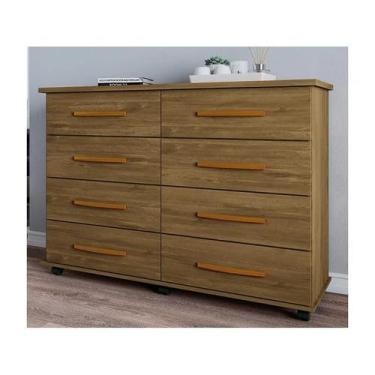Imagem de Comoda jade 8 gavetas - Amêndoa - MÓVEIS PRIMUS