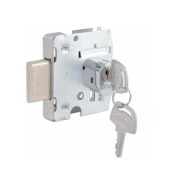 Imagem de Fechadura Blindex Vidro Porta De Bater Lingueta Oval - Arouca