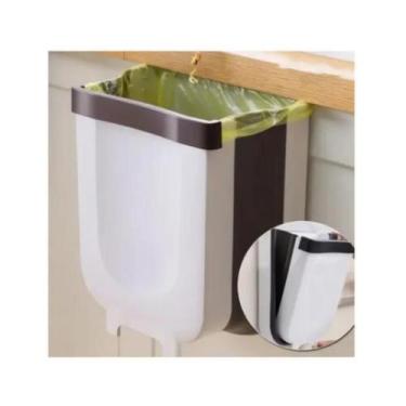 Imagem de Lixeira Suporte Armário De Cozinha Cesto Dobrável - Mmx