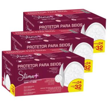 Imagem de Kit 96 unidades de protetor absorvente para seios stima +