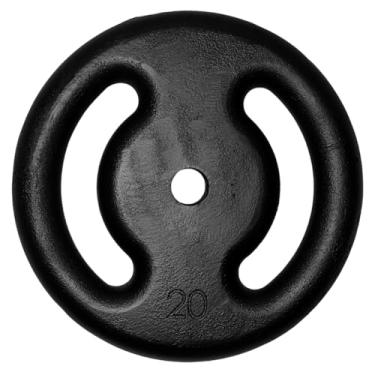 Imagem de Anilha de Ferro Fundido Pintada 20 Kg Preto