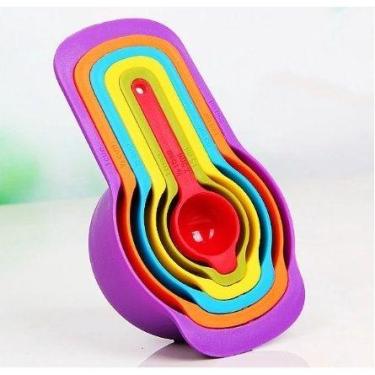 Imagem de Colheres Medidoras 6 peças medidor Bolo Cozinha Confeitaria - Eye Prod