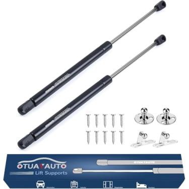 Imagem de OTUAYAUTO Amortecedor a gás de 40,6 cm – Suporte universal de elevação de 200N/20,4 kg – C1615208, C1622331 para caixa de ferramentas, suporte de tampa de caminhão, dobradiça de porta hidráulica, suporte de gás de armário, suporte de porta de trailer