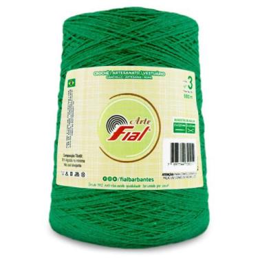 Imagem de Barbante Fial Arte Nº 3 980m, 47 Verde Bandeira