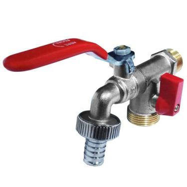 Imagem de Torneira Tanque/Máquina de lavar/ Louça Esfera Metal 1/4 volta Vazão P