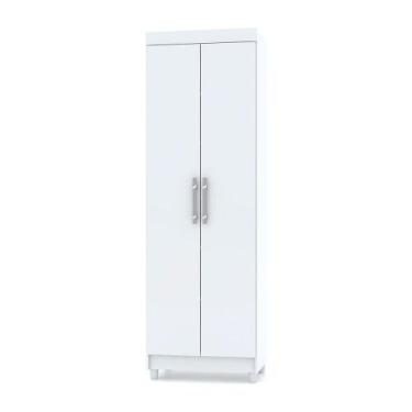 Imagem de Armário Multiuso Lavanderia 02 Portas Aline Branco - Pallazio