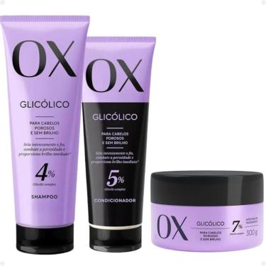 Imagem de Kit Ox Glicólico: Shampoo e Condicionador + Máscara 170ml