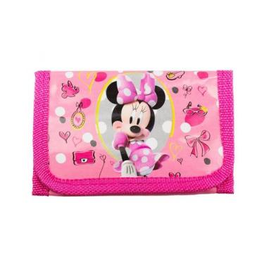 Imagem de Mini Carteira Infantil Rosa Minnie 8x12cm - Disney - Tasco