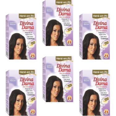Imagem de Hene em Po Divina Dama 06x50gr Jaborandi ( Cores: Incolor, Chocolate, 