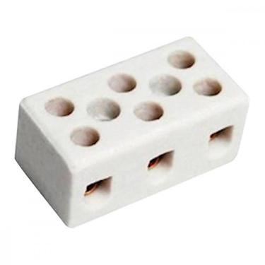 Imagem de Conector Fertak Porcelana 10Mm Trif 8204 ./ Kit Com 12 Unidades
