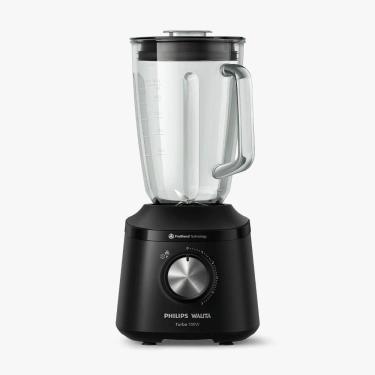 Imagem de Liquidificador Philips Walita Serie 3000 Turbo Jarra De Vidro 700W Preto HR2272 127V