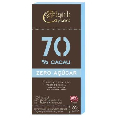 Imagem de Chocolate 70% Sem Açúcar Cacau Espírito Cacau 80g