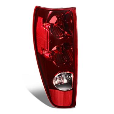 Imagem de DNA MOTORING Luz traseira TL-ZTL-009-RD-L lado esquerdo estilo OE compatível com Colorado Canyer 2004-2012, lente vermelha com revestimento cromado