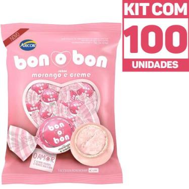 Imagem de 2x Pacote Bombom Bonobon Arcor Recheio Sabores Chocolate Sobremesa