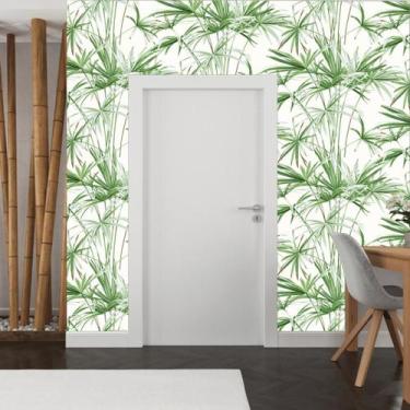 Imagem de Papel de Parede Natureza Fëanor Verde ou Cinza - Rolo com 10 Metros  R