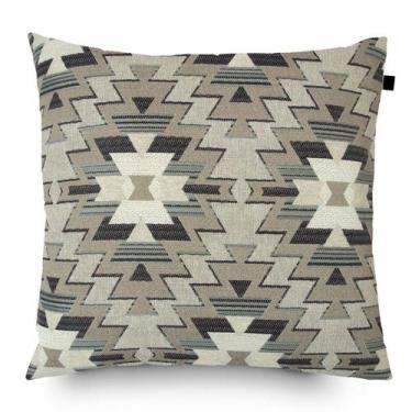 Imagem de Almofada Jacquard Tripolli Nilo 40x40cm Preta/Bege - FASTLAR