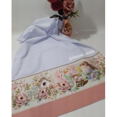 Imagem de Pano de prato Passarinhos pé de galinha - H Carvalho 