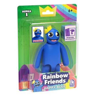 Imagem de Rainbow Friends – Happy Blue Action Figure (5" Tall Posable Figure, Series 1)