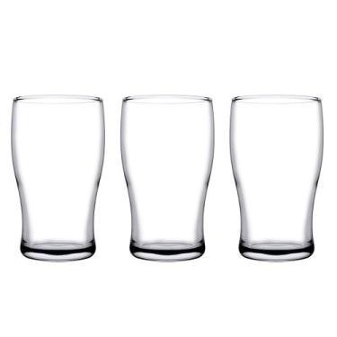 Imagem de Conjunto 3 Copos Cerveja Vidro 285ml Class Home