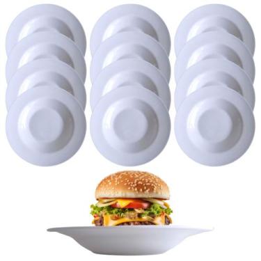 Imagem de 12 Pratos Fundo em Melamina Restistente Restaurantes 17cm - Fx