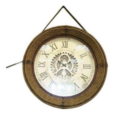 Imagem de Relógio De Parede Vintage Alça Corda Couro 76 X 76 - Vacheron, Corda c