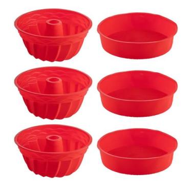 Imagem de Jogo Forma Silicone Espiral + Forma Redonda Sortida - 6Un - QUALITY HO
