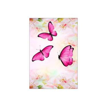 Imagem de Painel De Festa Vertical 1,50 x 2,20 -  Borboletas Pink Delicada 011 -