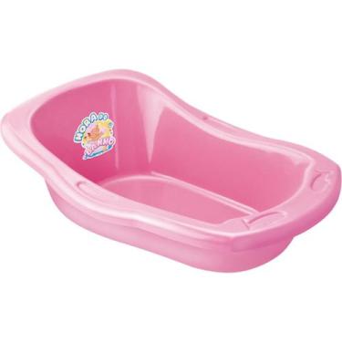 Imagem de Banheira De Brinquedo Boneca Grande Rosa Reborn Alive Menina - Mili Mu