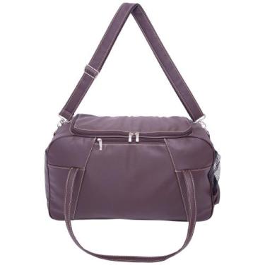 Imagem de Bolsa Viagem Sacola Mala De Mão Padrão Bordo Rafi 9017, Marrom