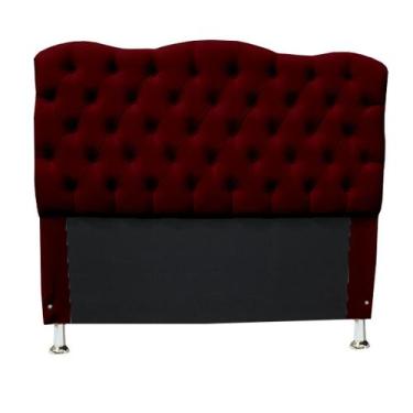 Imagem de Cabeceira Super King 198 Cm Para Cama Box Casal Agnes  - Suede - Sv De