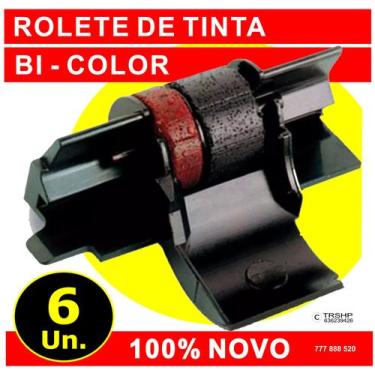 Imagem de Rolete Tinta / Da Calculadora Elgin ' Ma 5122 - Cx 6 Cartuchos Novos