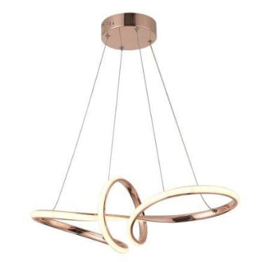 Imagem de Pendente Moderno Rose Gold 58cm Led 35W 3 em 1 Bivolt - PARIS LUZ