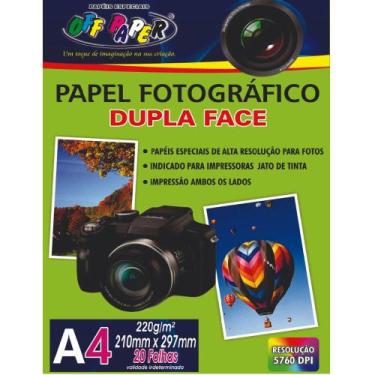 Imagem de Papel Fotográfico A4 Off Paper 220g Dupla Face 20 Folhas