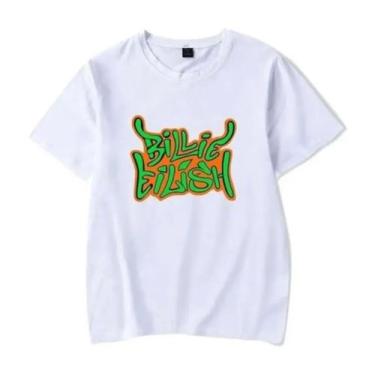 Imagem de Camiseta Masculina Básica Billie Eilish - Camisa 100% Algodão - SEMPRE