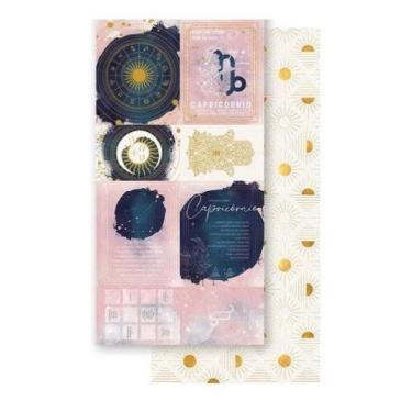 Imagem de Papel Scrapbook Signo Capricórnio Sdh-010 15x29,5cm Litoarte