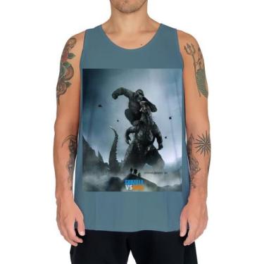 Imagem de Camiseta Regata King Kong VS Godzilla 06 - Fabriqueta, M