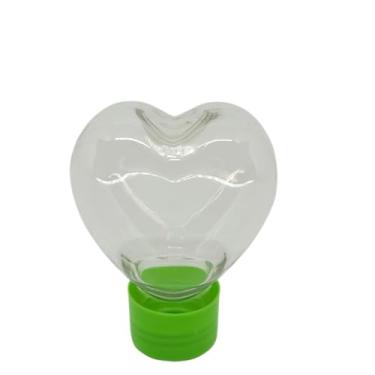 Imagem de 50 Mini Baleiro Coração 50ml - Lembrancinha - Tubete (Verde claro)