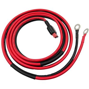 Imagem de ZkeeShop Conector solar 45A para cabo de anel O 10AWG compatível com Anderson conector para anel O para geradores solares portáteis, carga de bateria carga solar 1,5 m (1,5 m)