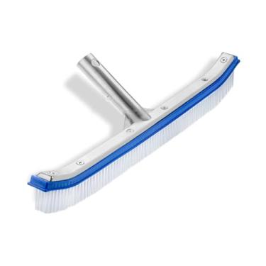 Imagem de UNCO Cabeça de escova de piscina de alumínio - 44 cm, escova de parede e azulejo, cerdas de nylon para piscinas enterradas