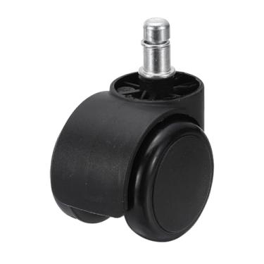 Imagem de PATIKIL Rodas de cadeira de escritório de 5 cm, rodas de substituição para mesa de 19,6 cm x 1,9 cm, rodas de haste bastante rolantes, 50 kg por roda, para cadeira de trabalho, cadeira de jogos, preta