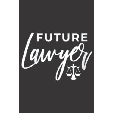 Imagem de Womens Future Lawyer Law School Graduation Law Student Gift Art Pretty: Daily Planner Notepad To Do Schedule, Medium 6x9 Inches, 100 Pages, Printed Cover