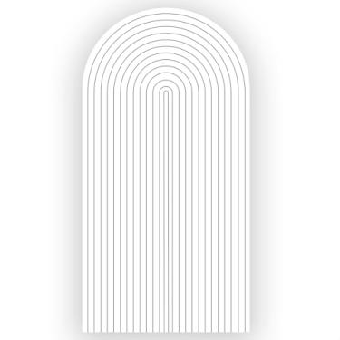 Imagem de Capa Para Painel Romano Modelo Ripado e Liso em Tecido Helanca Premium com Elástico Veste Fácil (Branco Ripado)