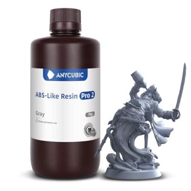 Imagem de ANYCUBIC Resina para Impressora 3D, Resina Semelhante A Abs Pro 2 com Resistência e Resistência Aprimoradas, Desempenho Muito Superior À Resina Semelhante A Abs, Baixo Odor, Ampla Compatibilidade Para