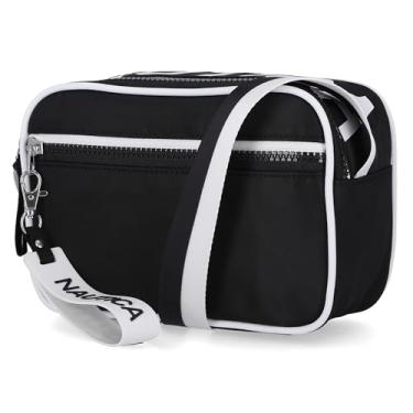 Imagem de Nautica Bolsa tiracolo feminina para câmera High Seas, Preto bilateral, One Size