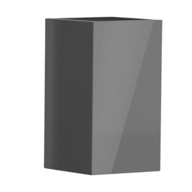 Imagem de Vaso Fibra De Vidro Quadrado Texas M 65cm Vietnamita Grande Decorativo (Cinza Escuro)