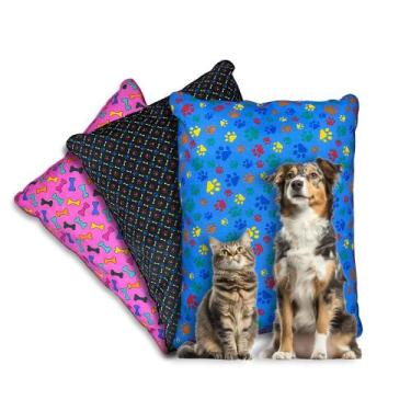 Imagem de Colchonete Para Cachorro Gato Caminha Pet Confortável Extra Macia Tam 