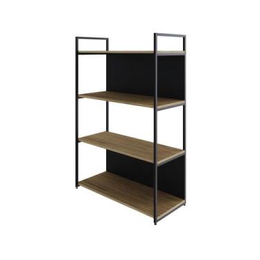 Imagem de Estante C/04 Prateleiras 118x80x33cm C/Fundo Yon - Metalig, Vermont Oa