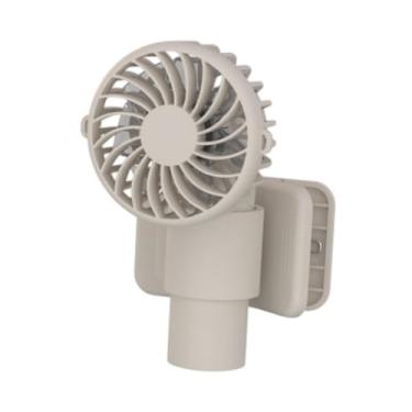 Imagem de Bothyi Clip no ventilador fã pessoal portátil baixo ruído recarregável base destacável 3 velocidades fã de mesa para dormitório de acampamento de escritório, Damasco